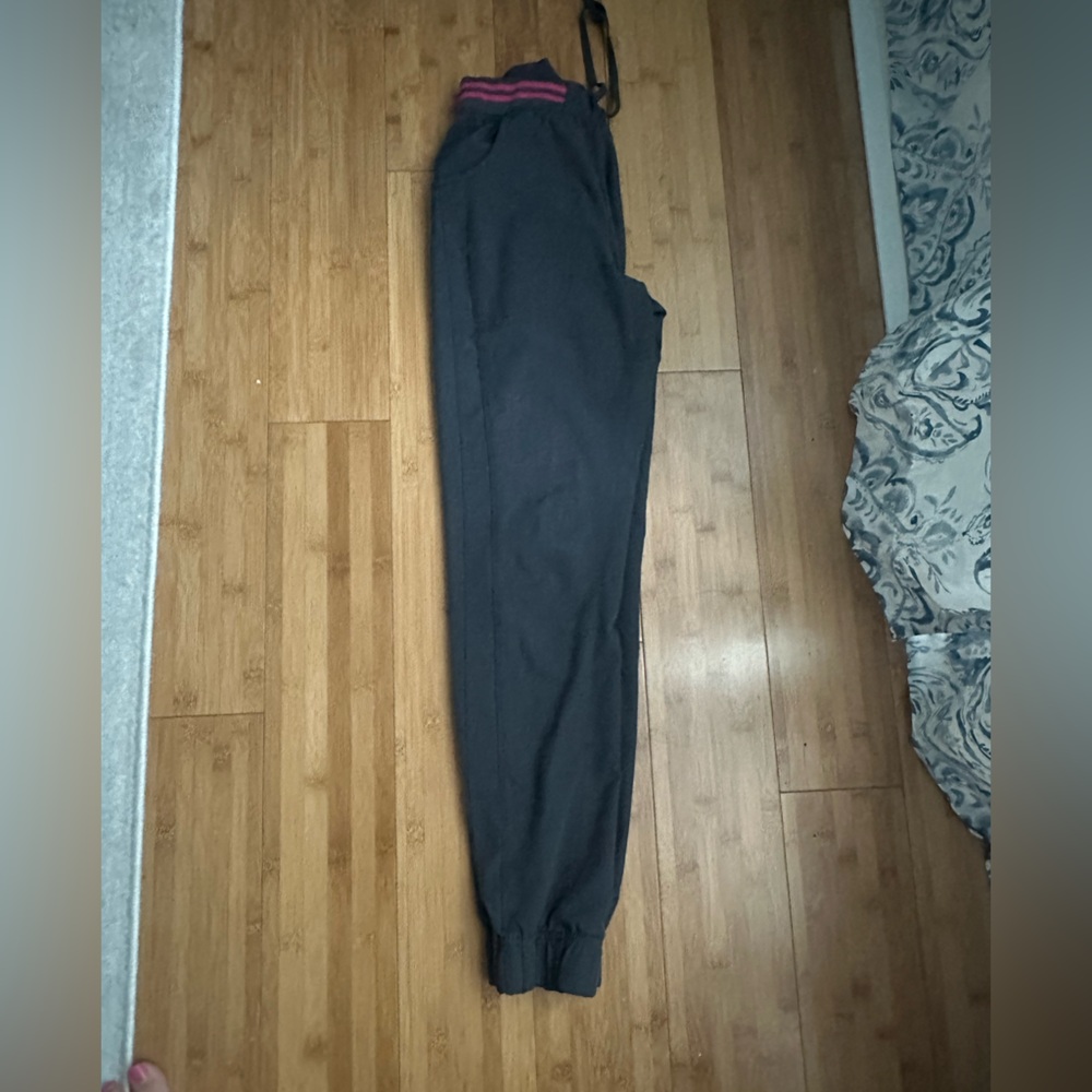 Heart Soul gray Joggers with Pink Accents